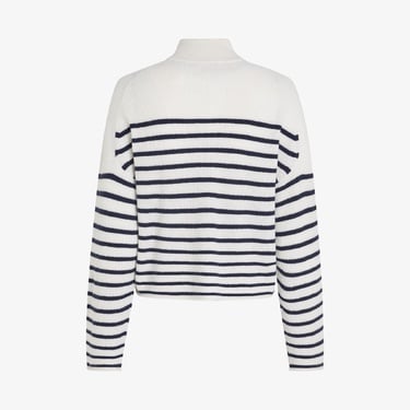  Tommy Hilfiger Gold Button Kadın Beyaz Polo Yaka T-Shirt