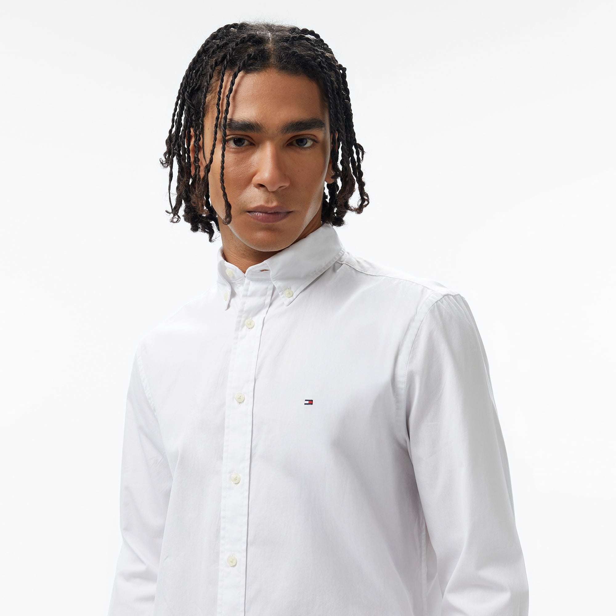 Tommy Hilfiger Erkek Beyaz Gömlek