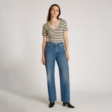  Tommy Hilfiger Loose Straight Kadın Mavi Jean