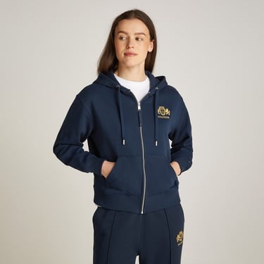  Tommy Hilfiger Reg Varsity Zip Kadın Lacivert Hoodie