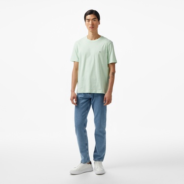  Tommy Hilfiger Ess Seasonal Reg Fit Solid Erkek Yeşil T-Shirt