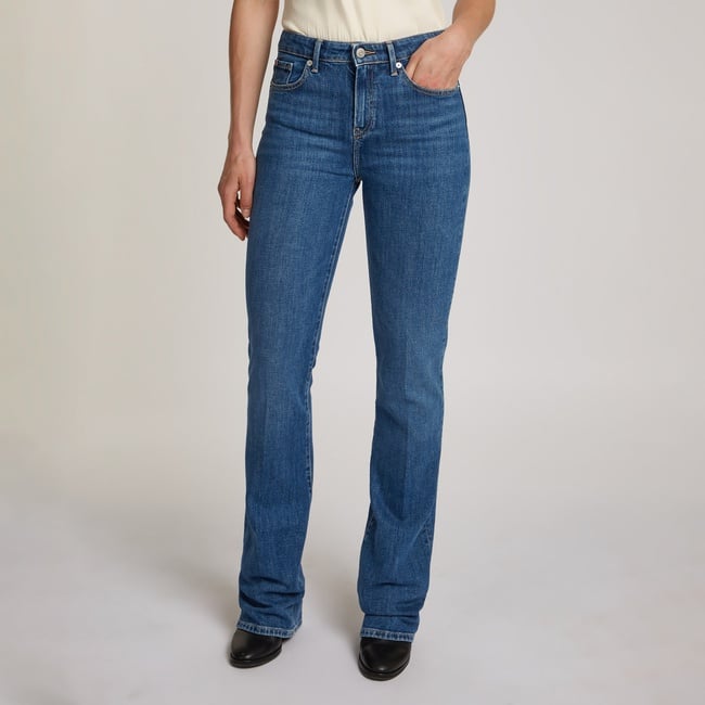  Tommy Hilfiger Bootcut Rw Mid Kadın Lacivert Jean