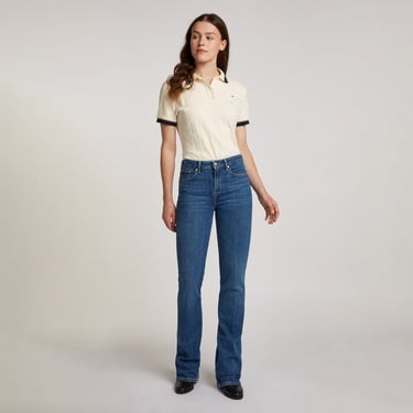  Tommy Hilfiger Bootcut Rw Mid Kadın Lacivert Jean