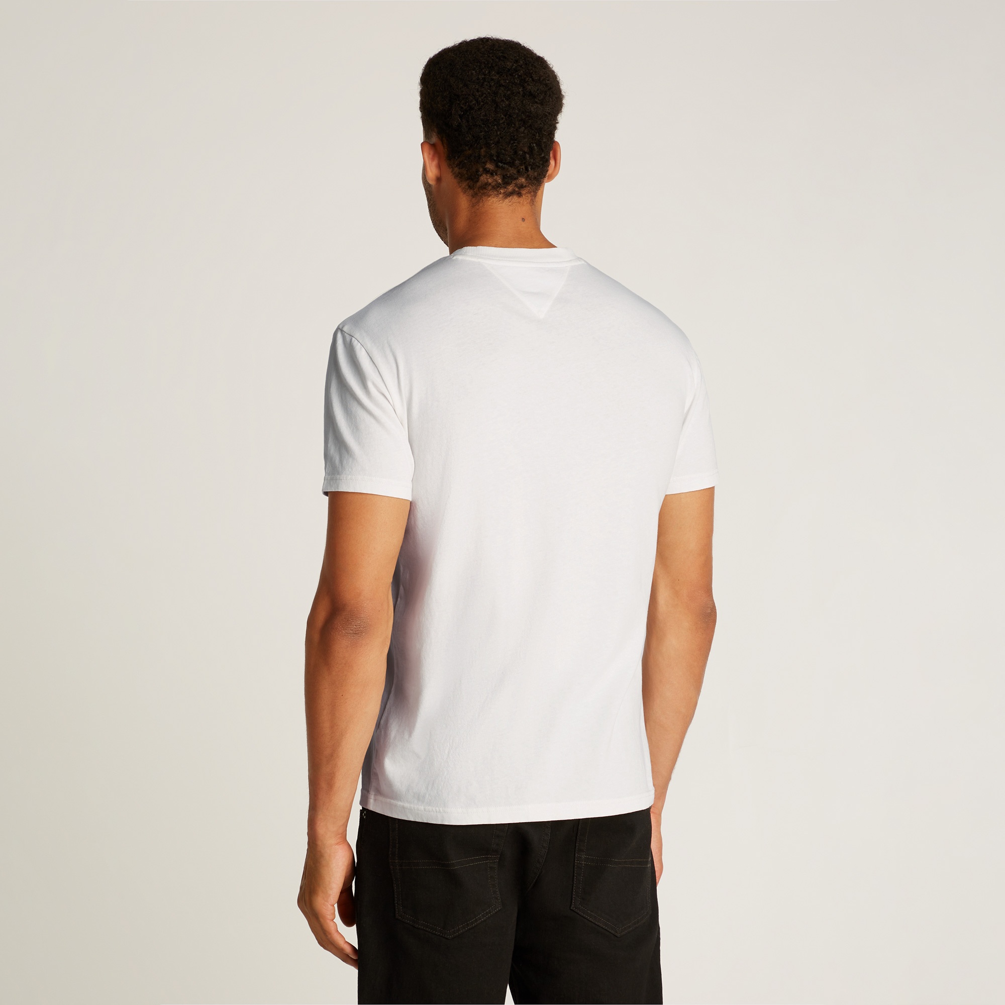 Tommy Jeans Reg Vintage Varsity Erkek Beyaz T-Shirt