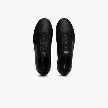  Tommy Hilfiger Core Low Leather Erkek Siyah Sneaker