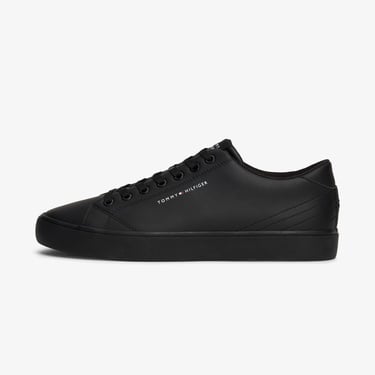  Tommy Hilfiger Core Low Leather Erkek Siyah Sneaker