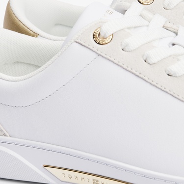  Tommy Hilfiger Chic Court Kadın Beyaz Sneaker