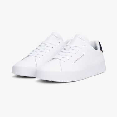  Tommy Hilfiger Court Detail Erkek Beyaz Sneaker