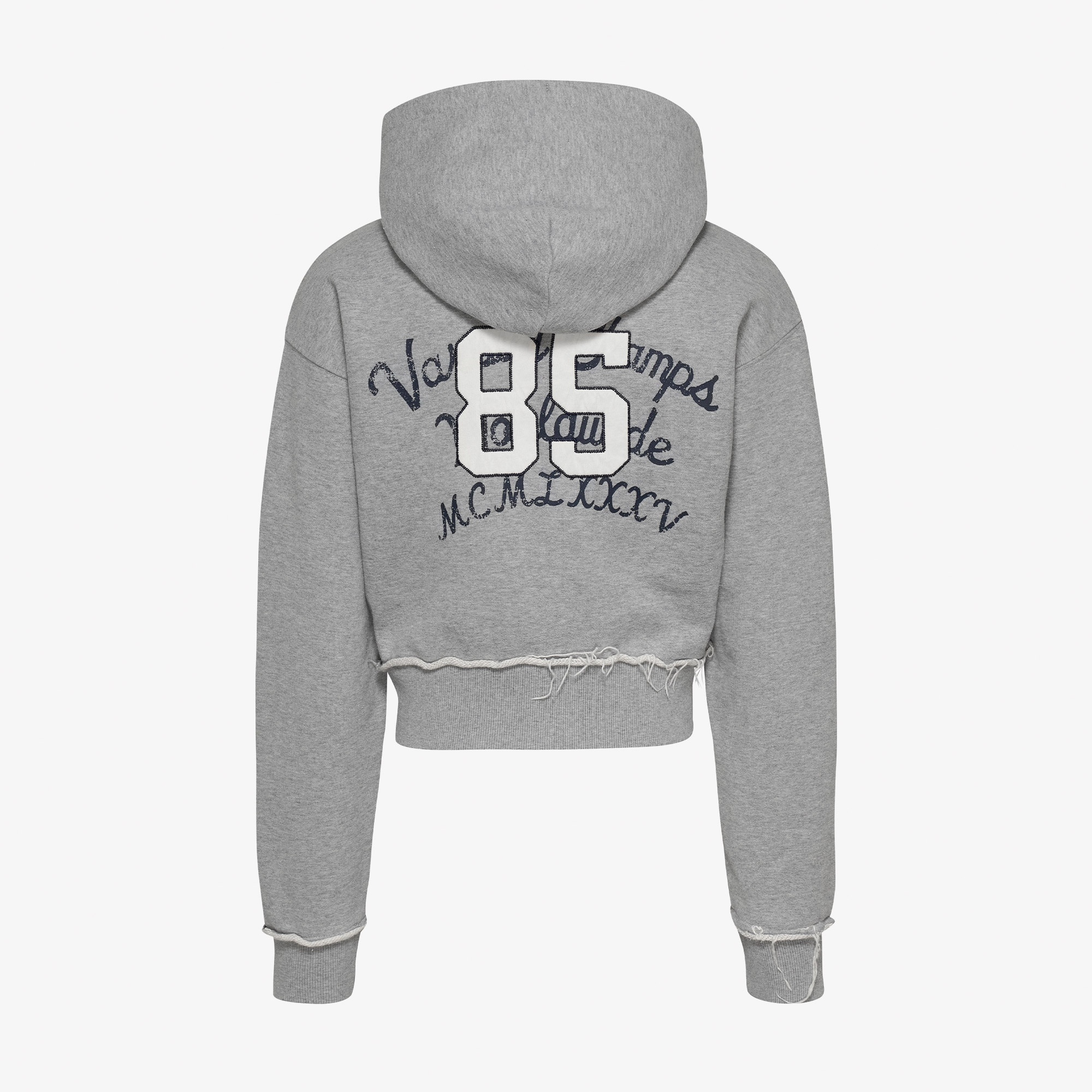 Tommy Jeans Prep Varsity Zip-Thru Kadın Gri Sweatshirt