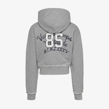  Tommy Jeans Prep Varsity Zip-Thru Kadın Gri Sweatshirt