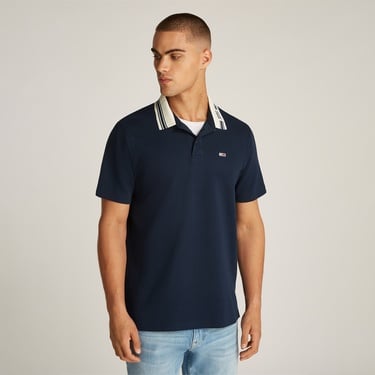  Tommy Jeans Tipped Logo Ext Erkek Lacivert Polo