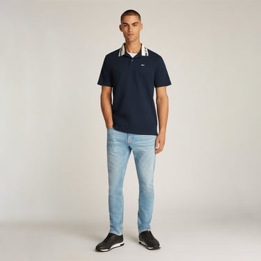  Tommy Jeans Tipped Logo Ext Erkek Lacivert Polo