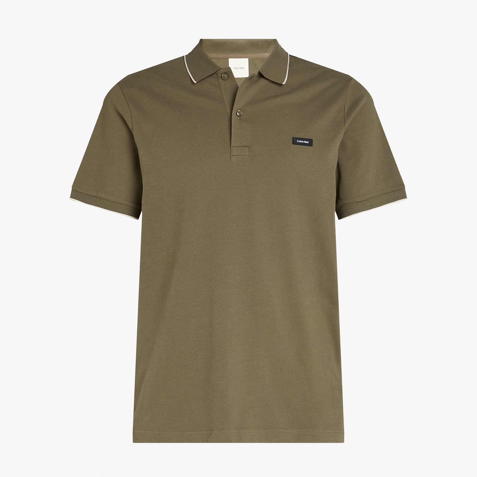 Calvin Klein Erkek Haki Polo