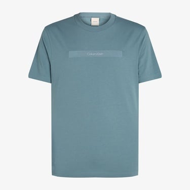  Calvin Klein Structured Embroidery Erkek Mavi T-Shirt