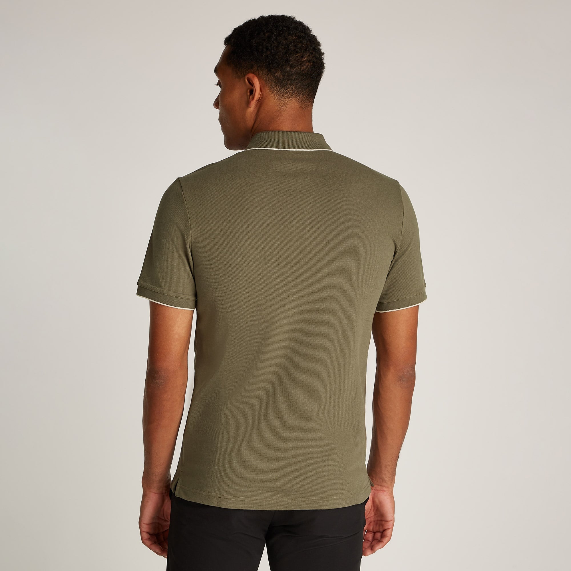 Calvin Klein Erkek Haki Polo