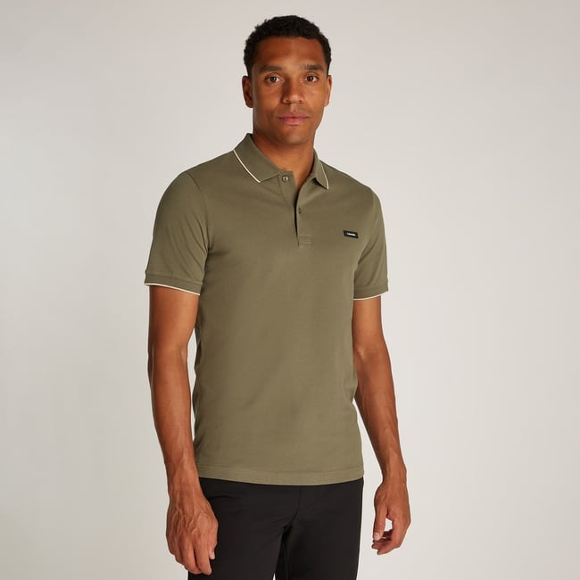  Calvin Klein Erkek Haki Polo
