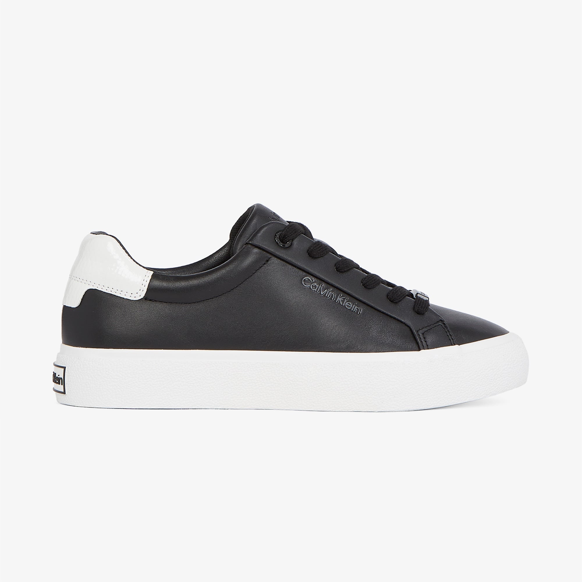 Calvin Klein Lace Up Texture Kadın Siyah Sneaker