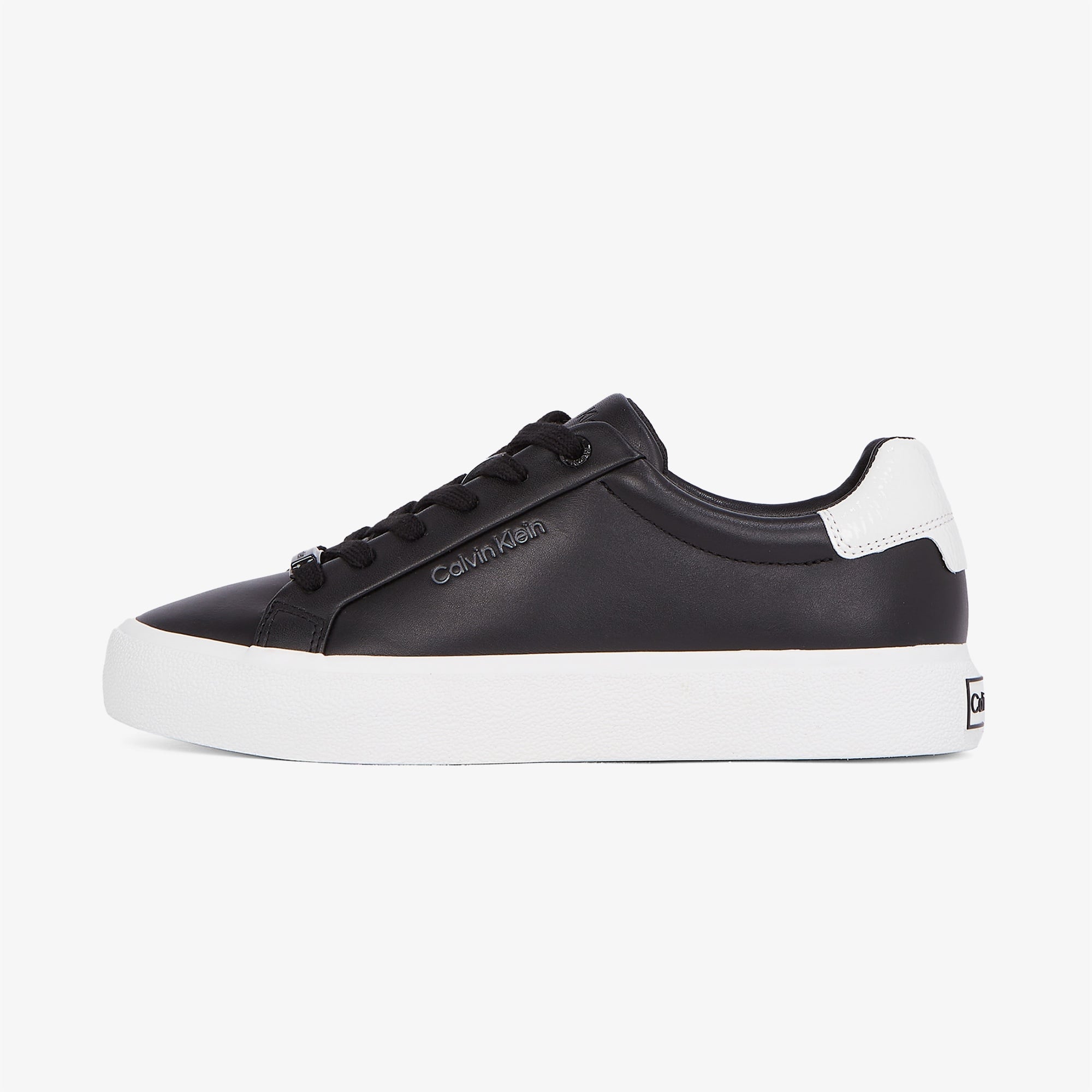Calvin Klein Lace Up Texture Kadın Siyah Sneaker