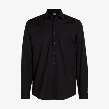  Calvin Klein Poplin Stretch Regular Erkek Siyah Gömlek
