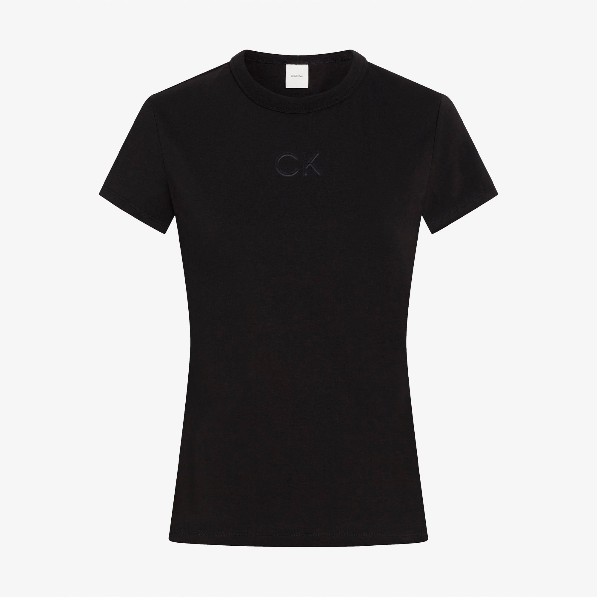 Calvin Klein Slim Kadın Siyah T-Shirt
