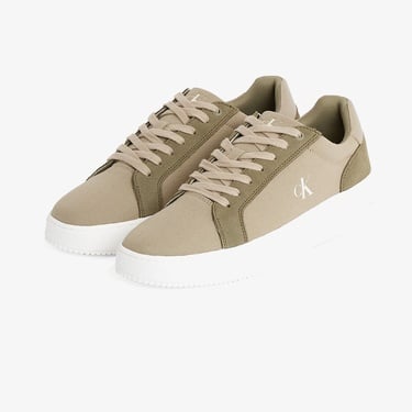  Calvin Klein Canvas Erkek Yeşil Sneaker