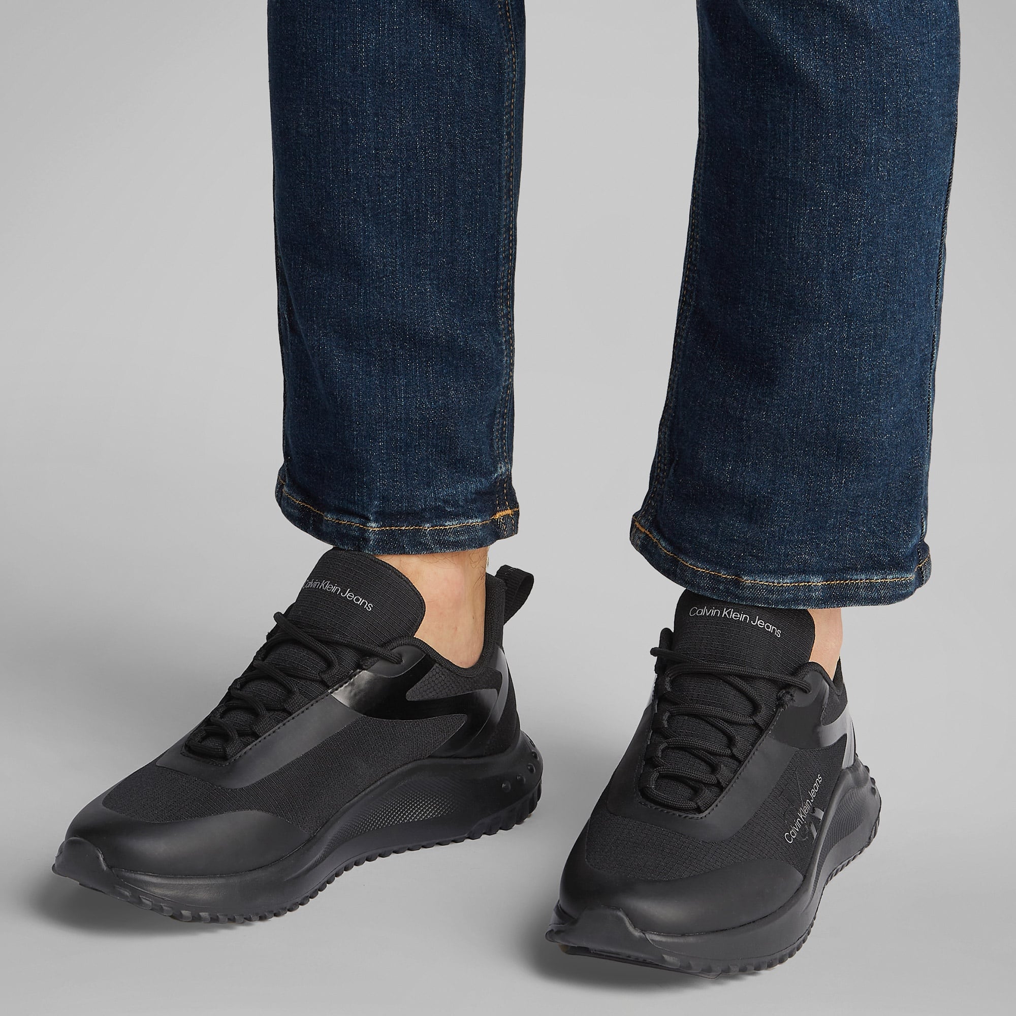 Calvin Klein Eva Runner Low Lace Ml Erkek Siyah Sneaker