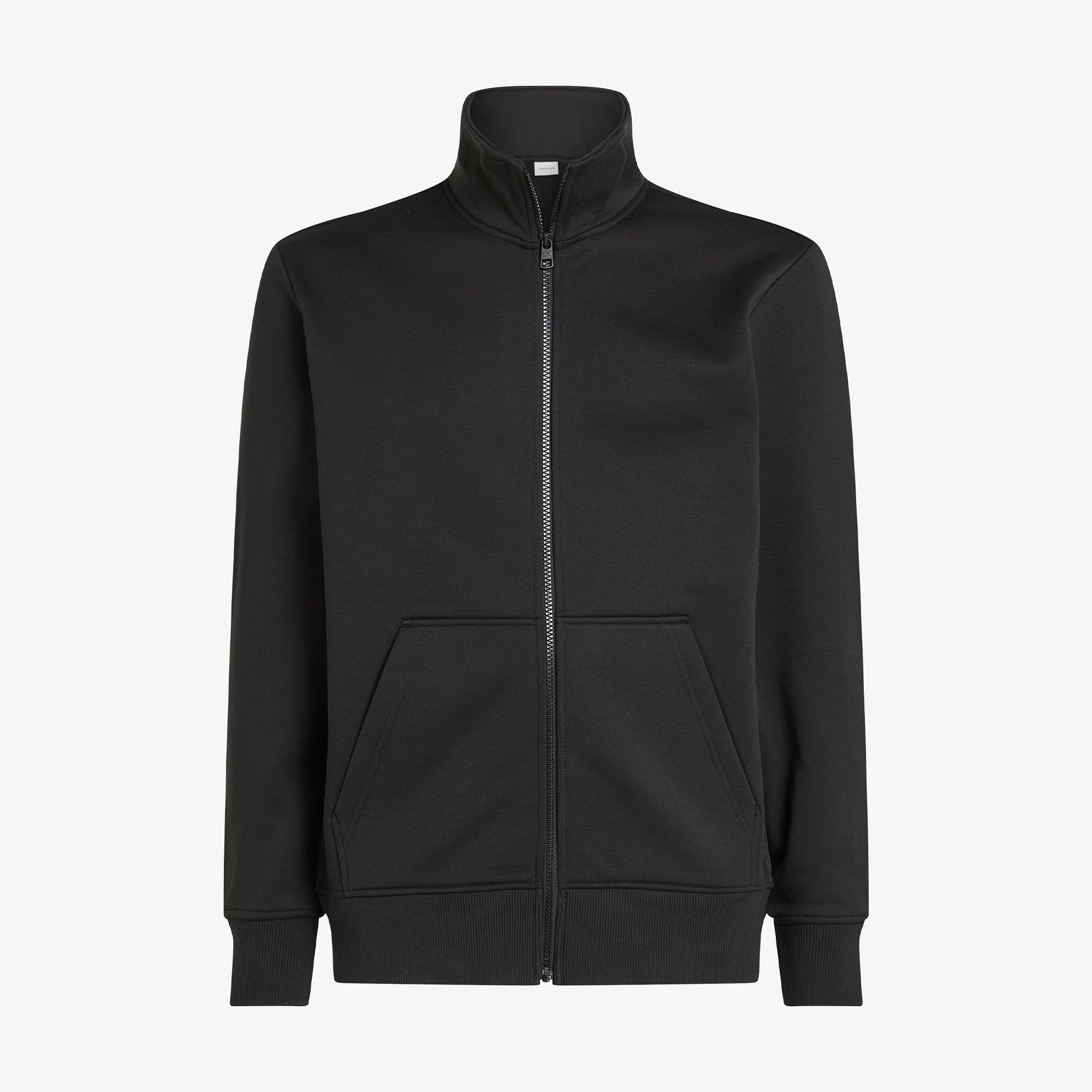 Calvin Klein Logo Tape Fermuarlı Erkek Siyah Sweatshirt