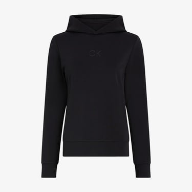  Calvin Klein Satin Regular Kadın Siyah Sweatshirt