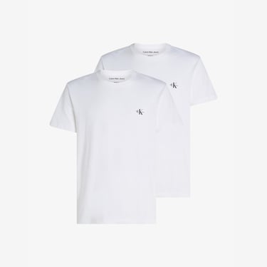  Calvin Klein 2'li Monologo Erkek Beyaz T-Shirt