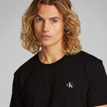  Calvin Klein 2'li Monologo Erkek Siyah T-Shirt