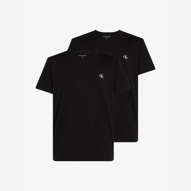 Calvin Klein 2'li Monologo Erkek Siyah T-Shirt