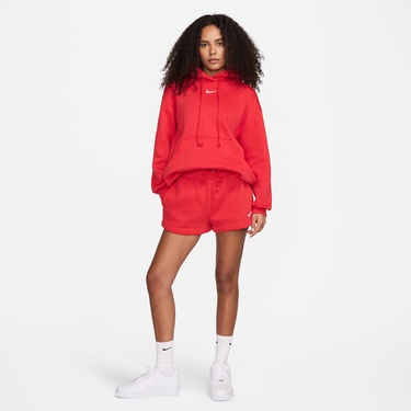  Nike Sportswear Phoenix Fleece Oversize Kadın Kırmızı Sweatshirt