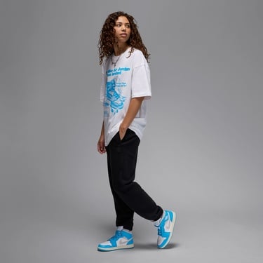  Jordan Air 1 Mid Kadın Mavi Spor Ayakkabı