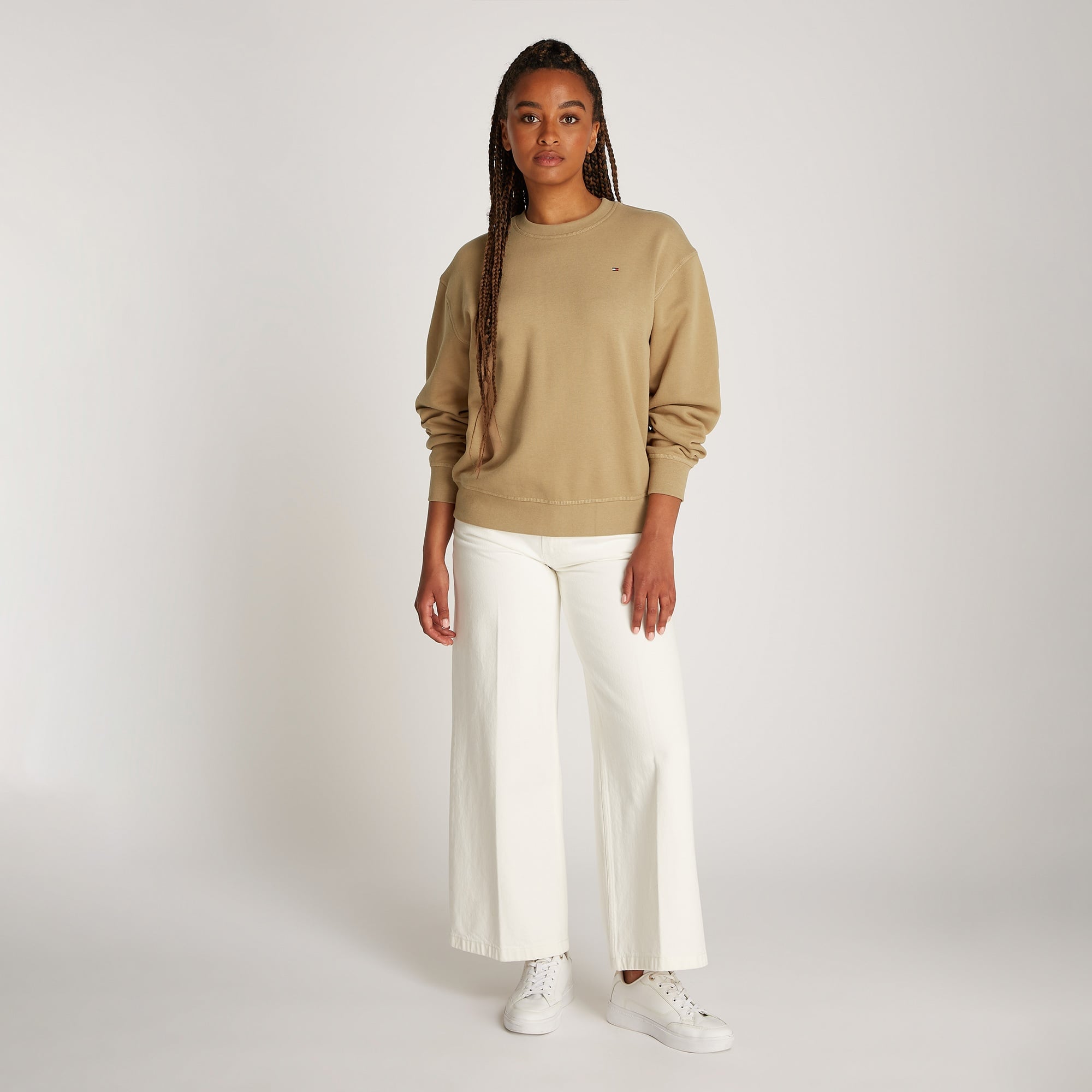 Tommy Hilfiger Kadın Haki Sweatshirt