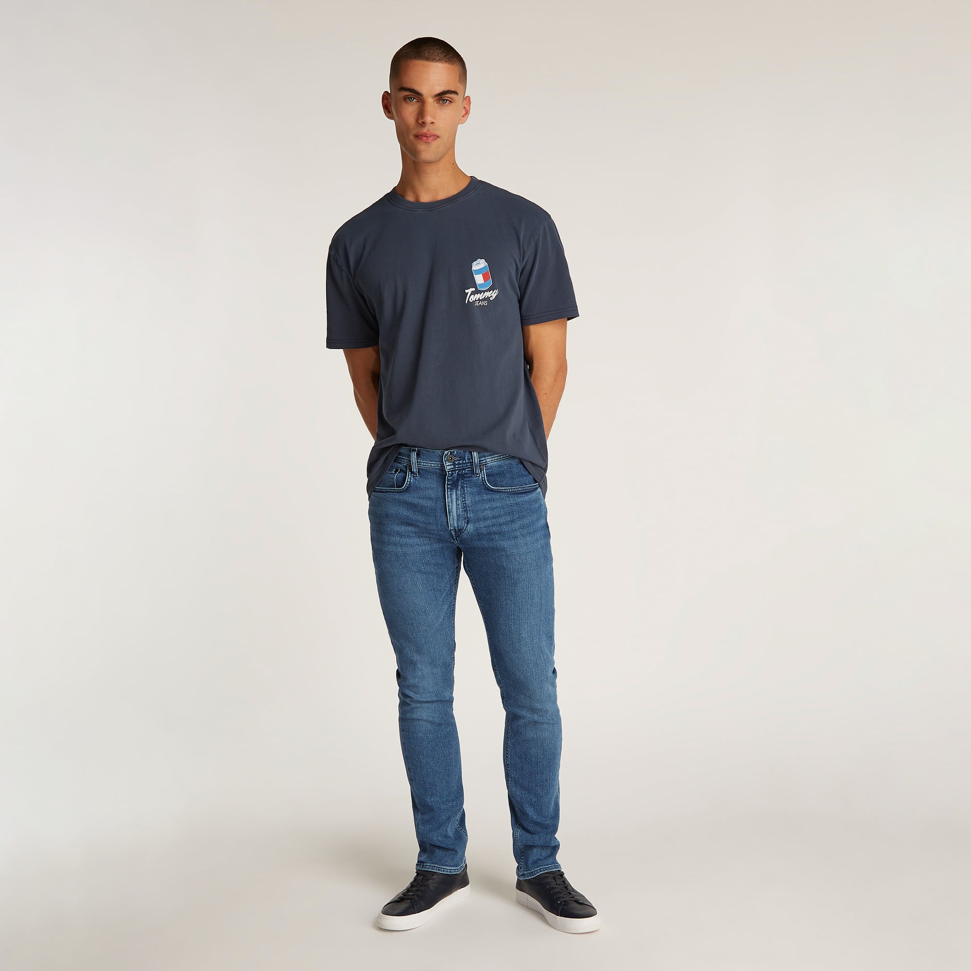  Tommy Hilfiger Erkek Mavi Pantolon