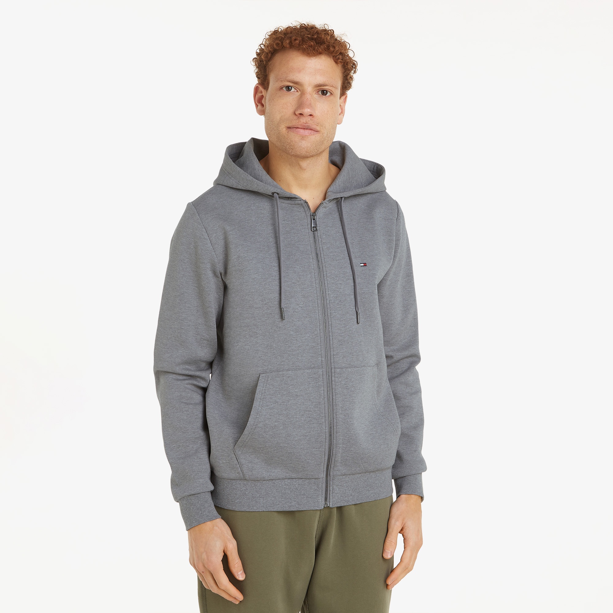 Tommy Hilfiger Erkek Gri Sweatshirt