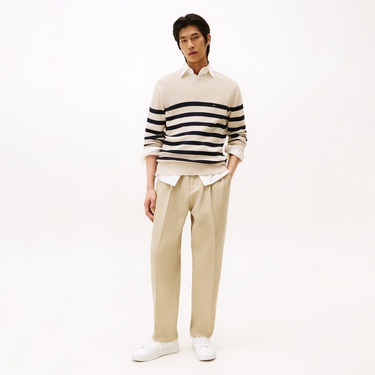  Tommy Hilfiger Erkek Mavi Triko