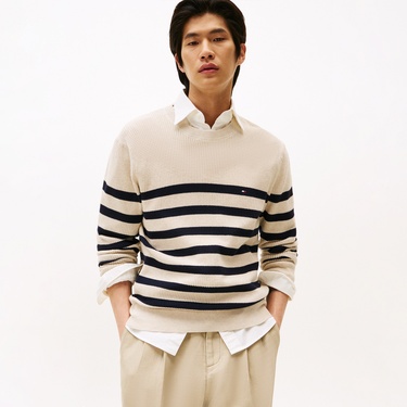  Tommy Hilfiger Erkek Mavi Triko