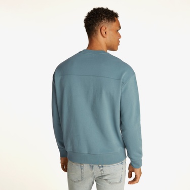  Calvin Klein Erkek Mavi Sweatshirt