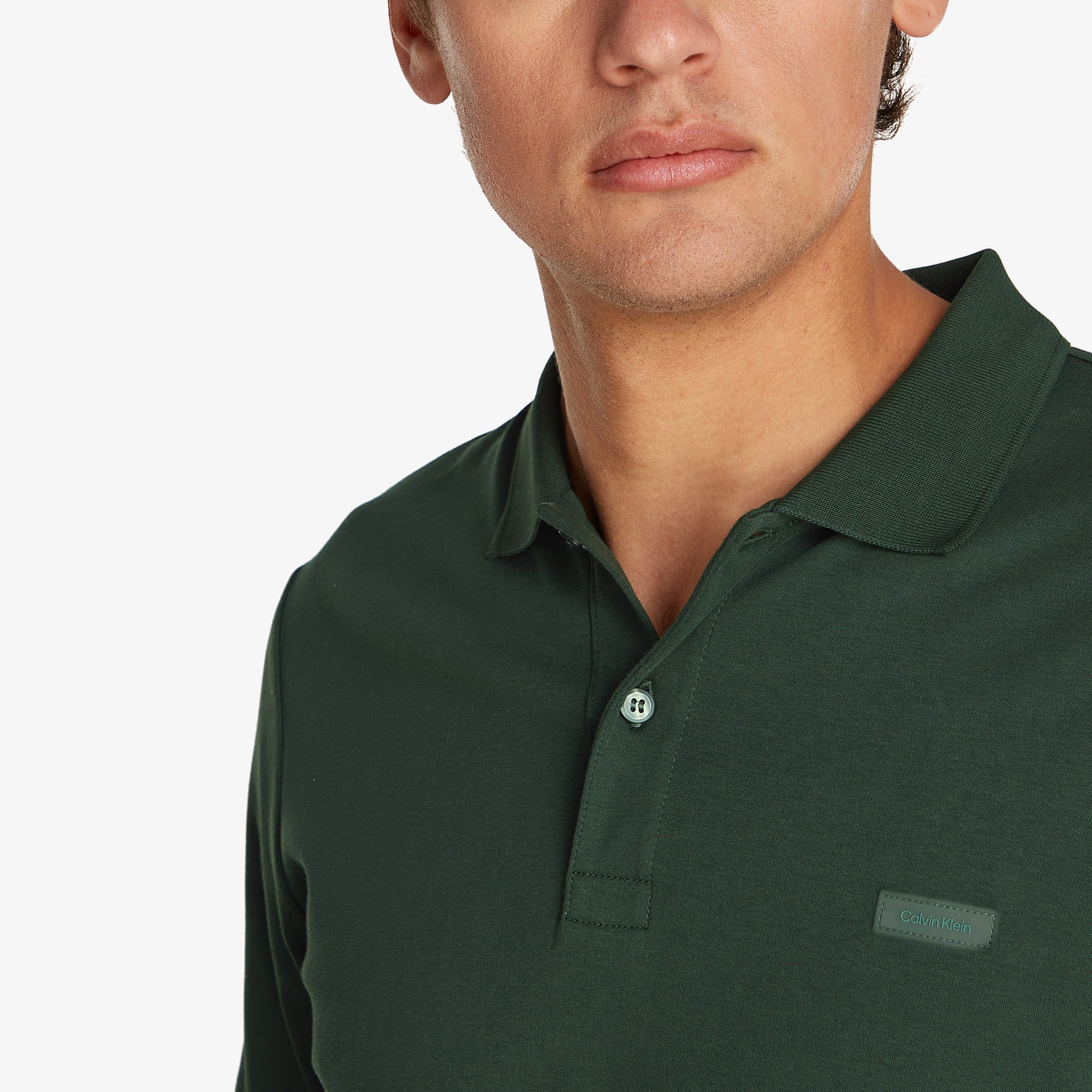 Calvin Klein Erkek Yeşil Polo