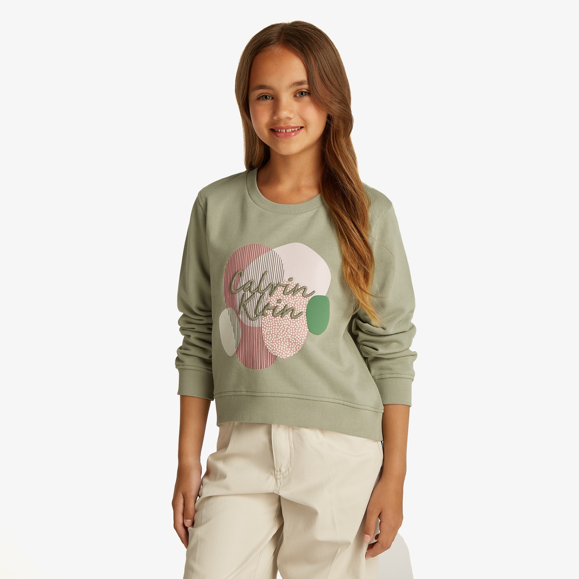 Calvin Klein Çocuk Yeşil Sweatshirt