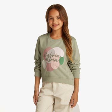  Calvin Klein Çocuk Yeşil Sweatshirt