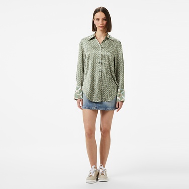  Guess Ls Alexandra Shirt Uma Charm 92 Kadın Renkli Gömlek