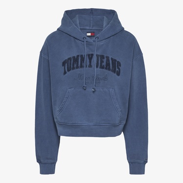  Tommy Hilfiger Kadın Mavi Sweatshirt