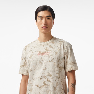  Guess Muscari Cn Mid Organiceam 180 Erkek Bej T-Shirt