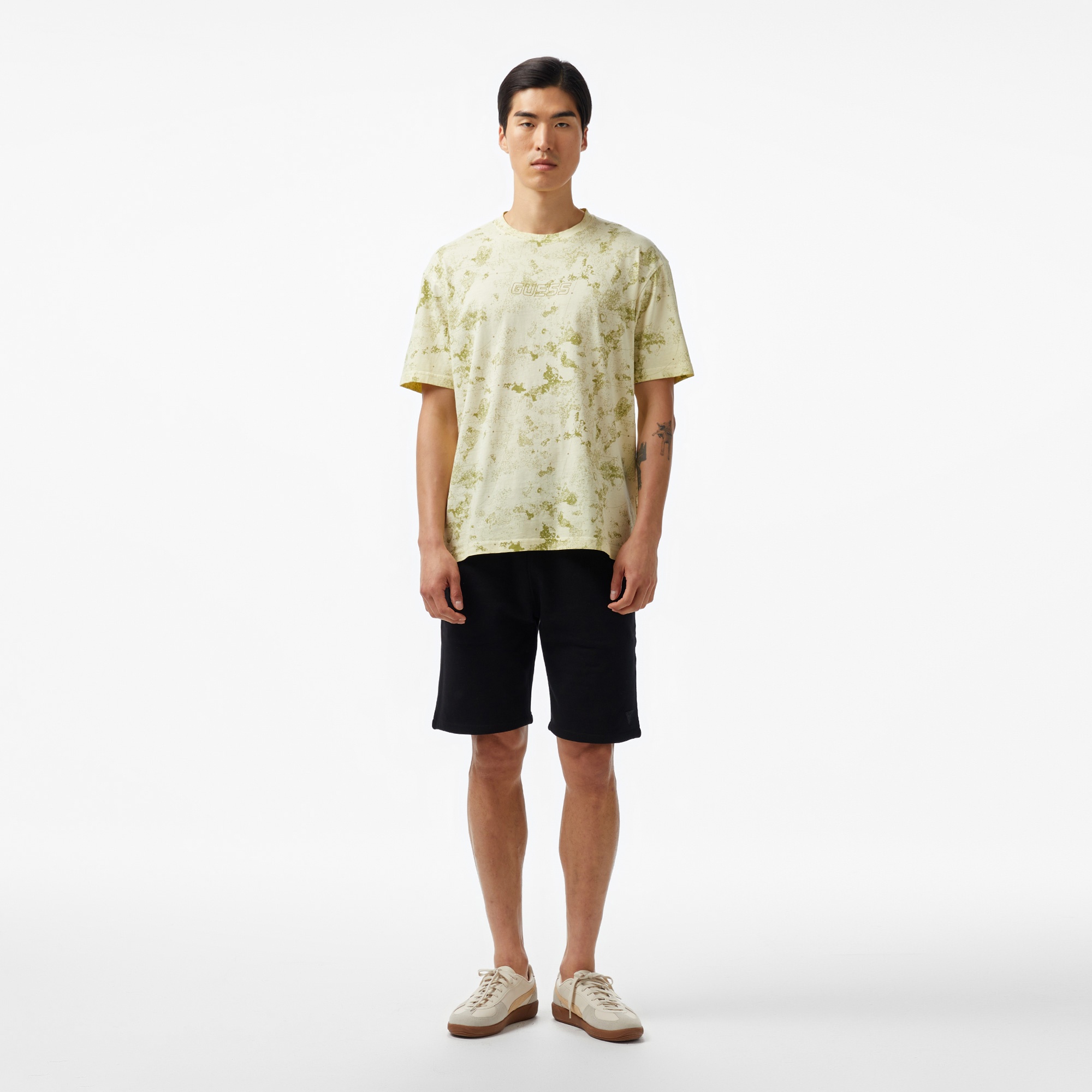 Guess Muscari Cn Mid Organiceam 180 Erkek Yeşil T-Shirt