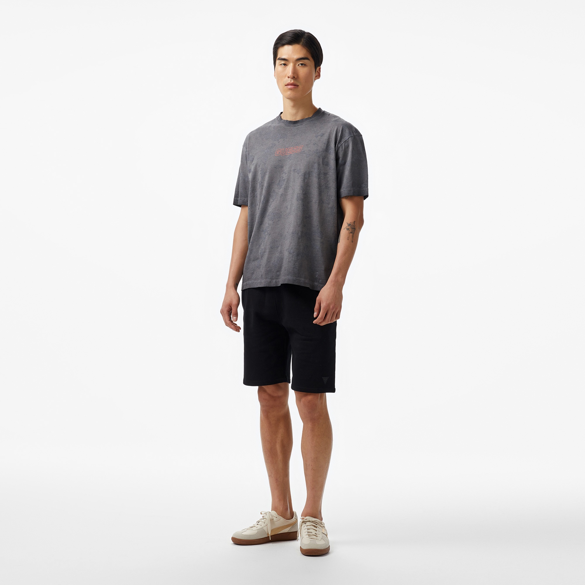 Guess Muscari Cn Mid Organiceam 180 Erkek Siyah T-Shirt