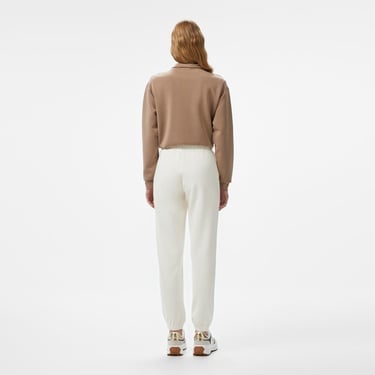  Guess Roberta Cuff Long Pa Fleece Kadın Krem Eşofman Altı