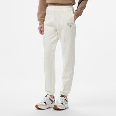  Guess Roberta Cuff Long Pa Fleece Kadın Krem Eşofman Altı