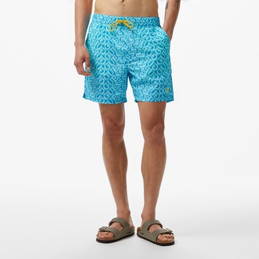  Guess Swimtrunk Medium Gue Soft Dull 75 Erkek Mavi Deniz Şortu